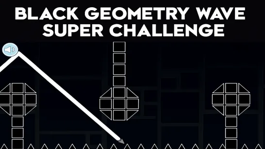Black Geometry Wave Super Challenge game Play Black Geometry Wave Super Challenge game