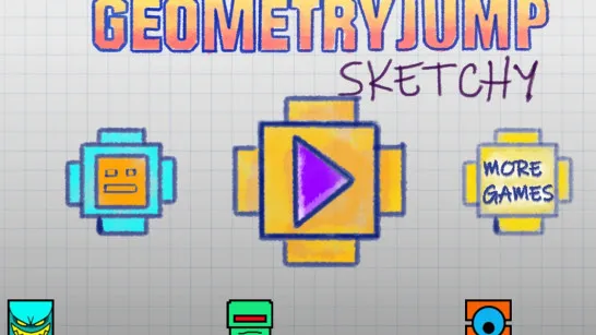 Play Geometry Jump Sketchy game