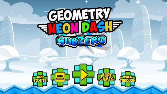 Geometry Neon Dash Subzero game Play Geometry Neon Dash Subzero game