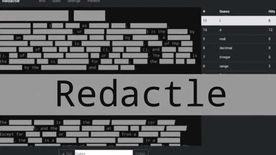 Redactle game Play Redactle game