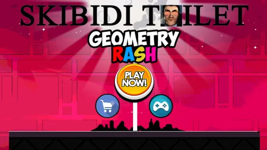 Play Skibidi Toilet Geometry Rash game
